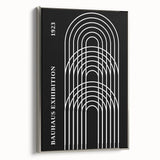 Bohemian Wall Art | Bauhaus Arched Lines Boho Canvas | Eclectic Print