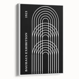 Bohemian Wall Art | Bauhaus Arched Lines Boho Canvas | Eclectic Print