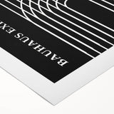 Bohemian Wall Art | Bauhaus Arched Lines Boho Canvas | Eclectic Print