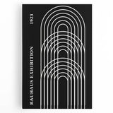 Bohemian Wall Art | Bauhaus Arched Lines Boho Canvas | Eclectic Print