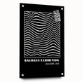 Bohemian Wall Art | Bauhaus Wavy Line Square Boho Canvas | Eclectic Print
