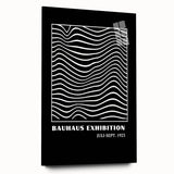 Bohemian Wall Art | Bauhaus Wavy Line Square Boho Canvas | Eclectic Print