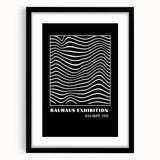 Bohemian Wall Art | Bauhaus Wavy Line Square Boho Canvas | Eclectic Print