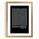 Bohemian Wall Art | Bauhaus Wavy Line Square Boho Canvas | Eclectic Print