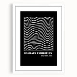 Bohemian Wall Art | Bauhaus Wavy Line Square Boho Canvas | Eclectic Print