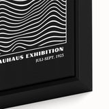 Bohemian Wall Art | Bauhaus Wavy Line Square Boho Canvas | Eclectic Print