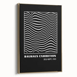 Bohemian Wall Art | Bauhaus Wavy Line Square Boho Canvas | Eclectic Print