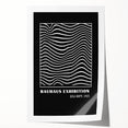 Bohemian Wall Art | Bauhaus Wavy Line Square Boho Canvas | Eclectic Print