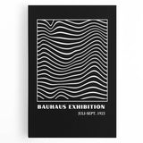 Bohemian Wall Art | Bauhaus Wavy Line Square Boho Canvas | Eclectic Print