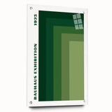 Bohemian Wall Art | Bauhaus Green Gradient Canvas | Eclectic Art Print