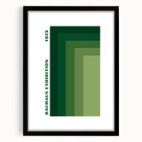 Bohemian Wall Art | Bauhaus Green Gradient Canvas | Eclectic Art Print