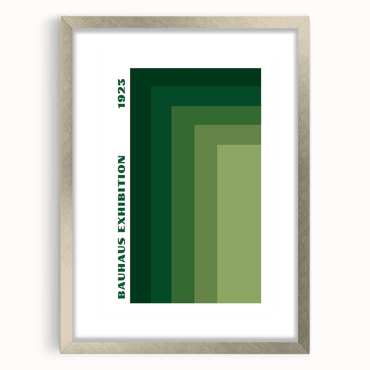 Bohemian Wall Art | Bauhaus Green Gradient Canvas | Eclectic Art Print