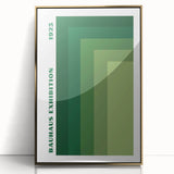 Bohemian Wall Art | Bauhaus Green Gradient Canvas | Eclectic Art Print