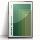 Bohemian Wall Art | Bauhaus Green Gradient Canvas | Eclectic Art Print
