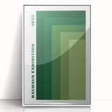 Bohemian Wall Art | Bauhaus Green Gradient Canvas | Eclectic Art Print