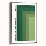 Bohemian Wall Art | Bauhaus Green Gradient Canvas | Eclectic Art Print