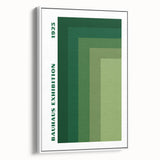 Bohemian Wall Art | Bauhaus Green Gradient Canvas | Eclectic Art Print