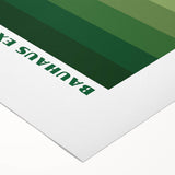 Bohemian Wall Art | Bauhaus Green Gradient Canvas | Eclectic Art Print