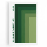 Bohemian Wall Art | Bauhaus Green Gradient Canvas | Eclectic Art Print