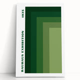 Bohemian Wall Art | Bauhaus Green Gradient Canvas | Eclectic Art Print
