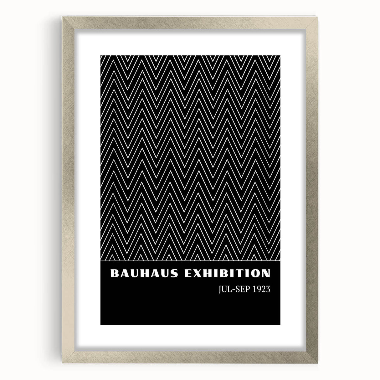 Bohemian Wall Art | Bauhaus Zigzag Geometric Boho Canvas | Eclectic Print