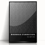 Bohemian Wall Art | Bauhaus Zigzag Geometric Boho Canvas | Eclectic Print