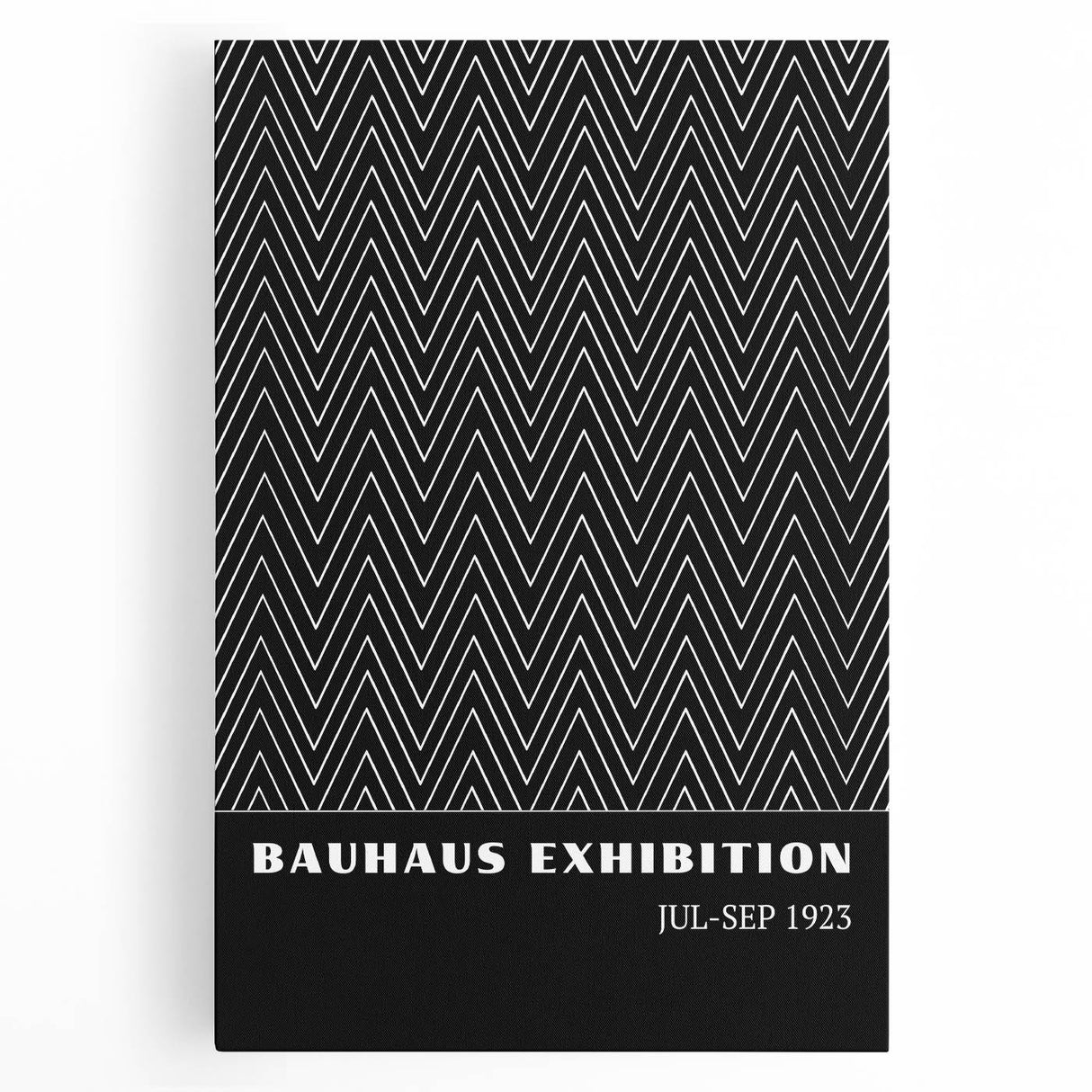 Bohemian Wall Art | Bauhaus Zigzag Geometric Boho Canvas | Eclectic Print