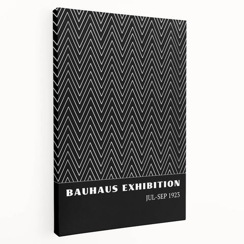Bohemian Wall Art | Bauhaus Zigzag Geometric Boho Canvas | Eclectic Print
