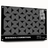 Bohemian Wall Art | Modern Monochrome Circular Boho Canvas Print