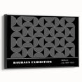 Bohemian Wall Art | Modern Monochrome Circular Boho Canvas Print