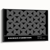 Bohemian Wall Art | Modern Monochrome Circular Boho Canvas Print