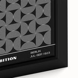Bohemian Wall Art | Modern Monochrome Circular Boho Canvas Print