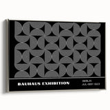 Bohemian Wall Art | Modern Monochrome Circular Boho Canvas Print