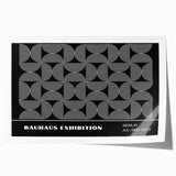 Bohemian Wall Art | Modern Monochrome Circular Boho Canvas Print