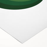 Bohemian Wall Art | Bauhaus Green Circle Gradient Canvas | Eclectic Print