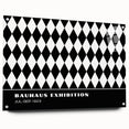 Bohemian Wall Art | Bold Black & White Harlequin Boho Canvas Print
