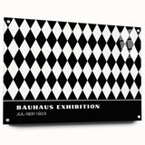 Bohemian Wall Art | Bold Black & White Harlequin Boho Canvas Print