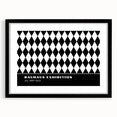 Bohemian Wall Art | Bold Black & White Harlequin Boho Canvas Print