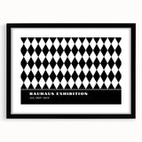 Bohemian Wall Art | Bold Black & White Harlequin Boho Canvas Print