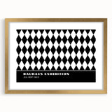 Bohemian Wall Art | Bold Black & White Harlequin Boho Canvas Print