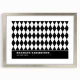 Bohemian Wall Art | Bold Black & White Harlequin Boho Canvas Print