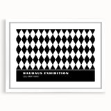Bohemian Wall Art | Bold Black & White Harlequin Boho Canvas Print