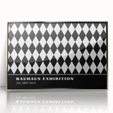 Bohemian Wall Art | Bold Black & White Harlequin Boho Canvas Print