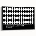 Bohemian Wall Art | Bold Black & White Harlequin Boho Canvas Print
