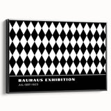 Bohemian Wall Art | Bold Black & White Harlequin Boho Canvas Print
