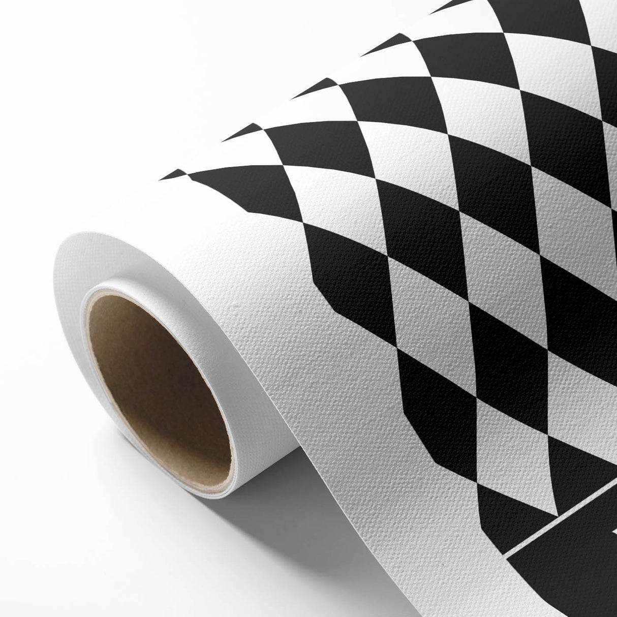 Bohemian Wall Art | Bold Black & White Harlequin Boho Canvas Print