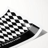 Bohemian Wall Art | Bold Black & White Harlequin Boho Canvas Print