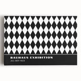 Bohemian Wall Art | Bold Black & White Harlequin Boho Canvas Print