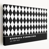 Bohemian Wall Art | Bold Black & White Harlequin Boho Canvas Print