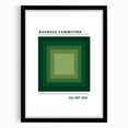 Bohemian Wall Art | Bauhaus Green Square Gradient Canvas | Eclectic Print